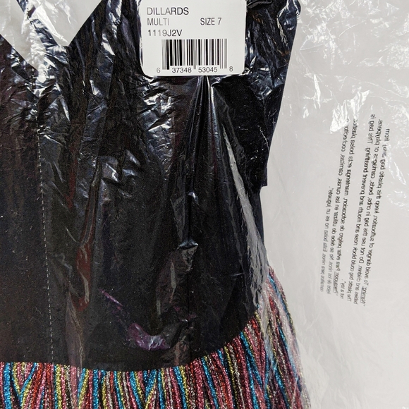 NWT Metallic X Back Spaghetti Fit & Flare Dress 7 - Picture 8 of 8